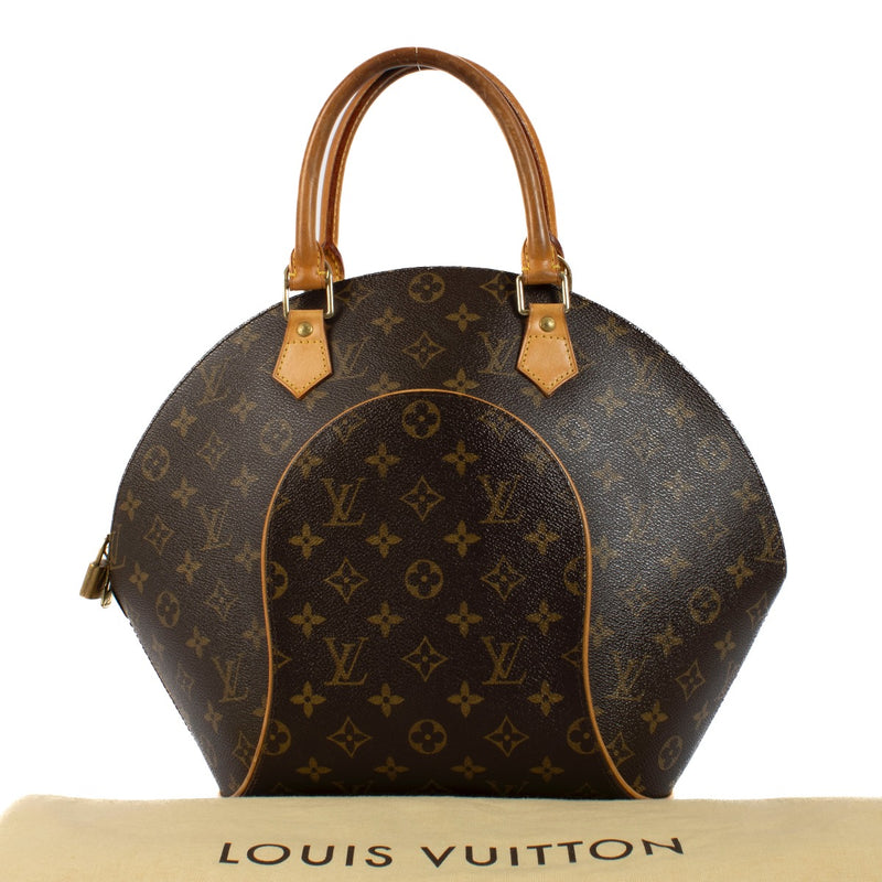 Shop safe online at Labellov in Antwerp, Brussels and Knokke this 100% authentic second hand Louis Vuitton Monogram Canvas Ellipse MM Top Handle Bag