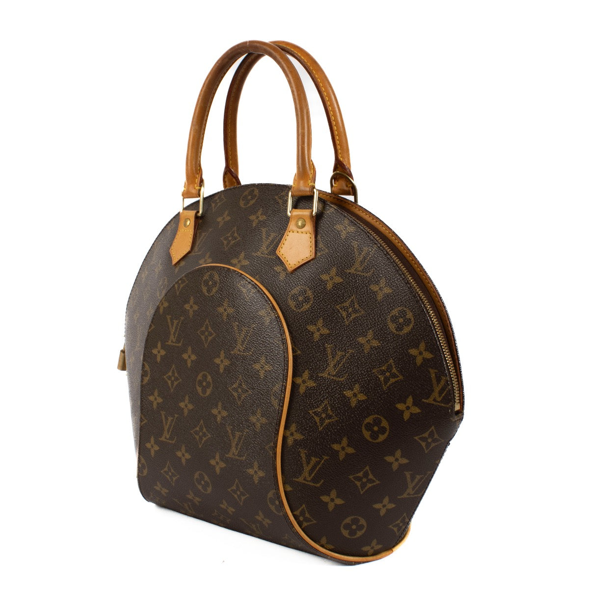Shop safe online at Labellov in Antwerp, Brussels and Knokke this 100% authentic second hand Louis Vuitton Monogram Canvas Ellipse MM Top Handle Bag