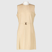 Authentic pre-loved Hermès Beige Deerskin Dress - Size 38 on Labellov.com