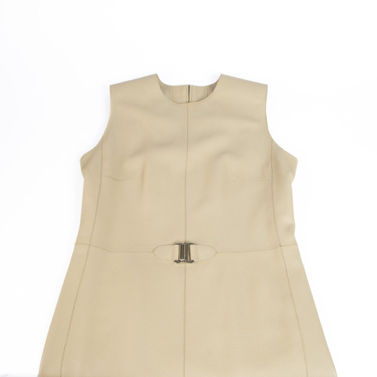 Authentic pre-loved Hermès Beige Deerskin Dress - Size 38 on Labellov.com