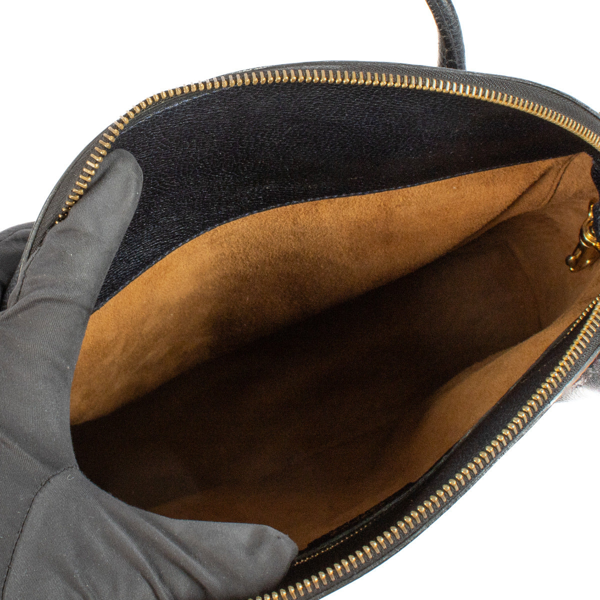 Delvaux Blue Leather Mousson Top Handle Bag