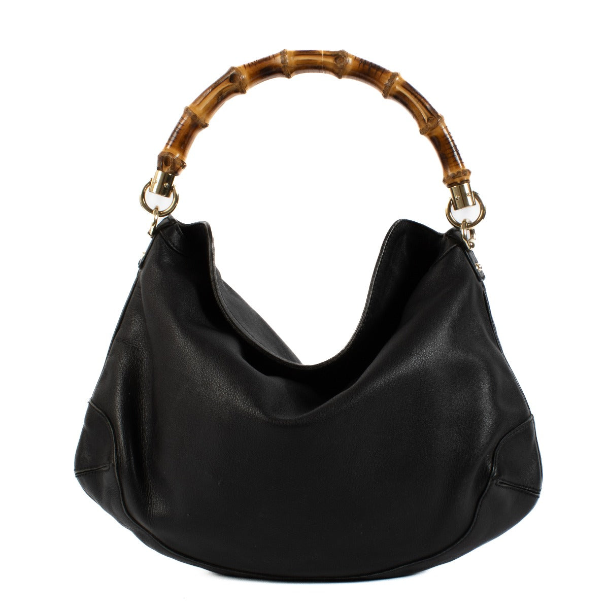 Shop 100% authentic Gucci Black Leather Diana Bamboo Top Handle Bag at Labellov.com.