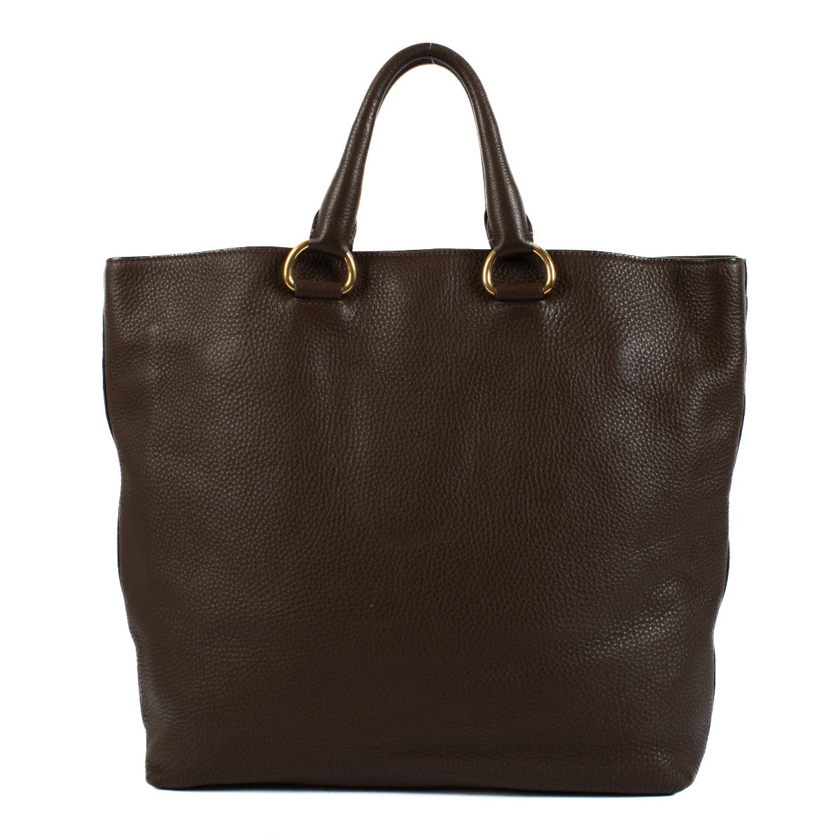 Shop 100% authentic Prada Brown Leather Tote Bag at Labellov.com.