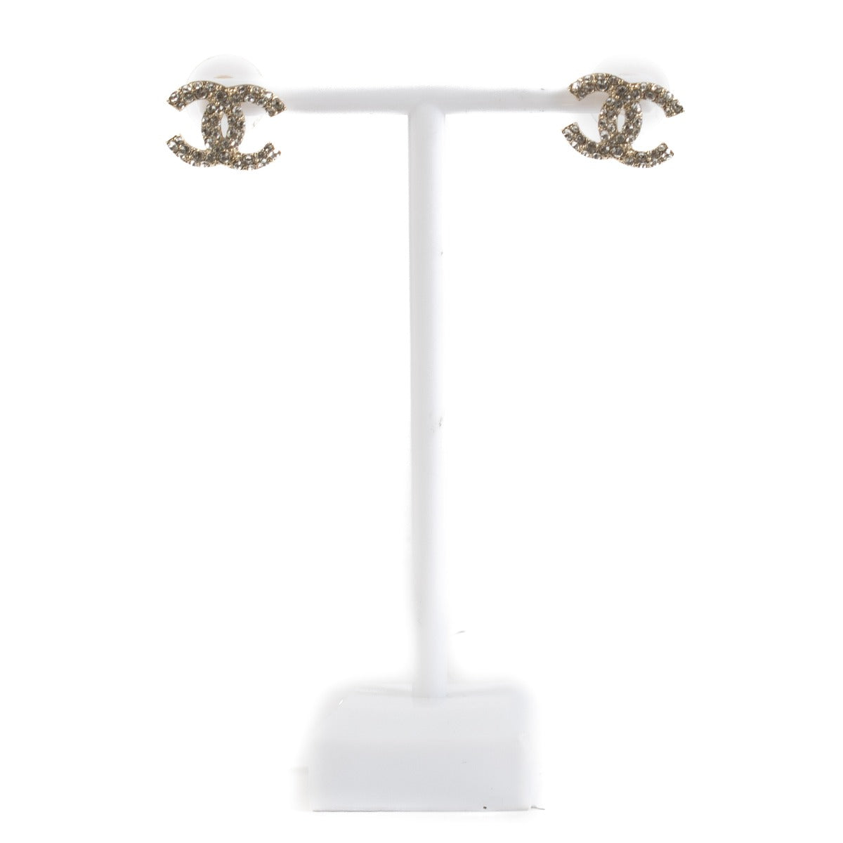 Chanel 20C Crystal CC Earrings