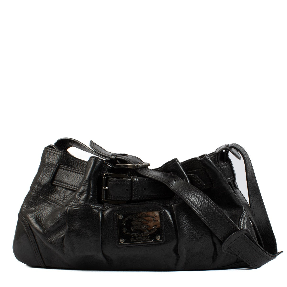 Shop 100% authentic Burberry Black Leather Shoulder bag at Labellov.com.