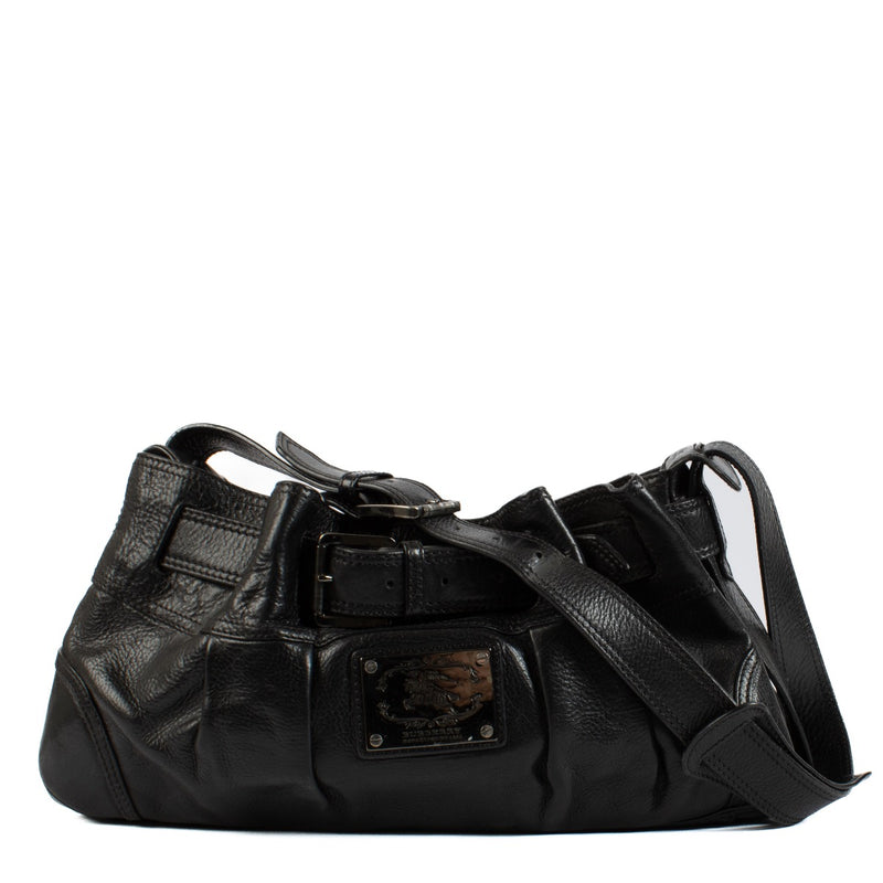 Shop 100% authentic Burberry Black Leather Shoulder bag at Labellov.com.