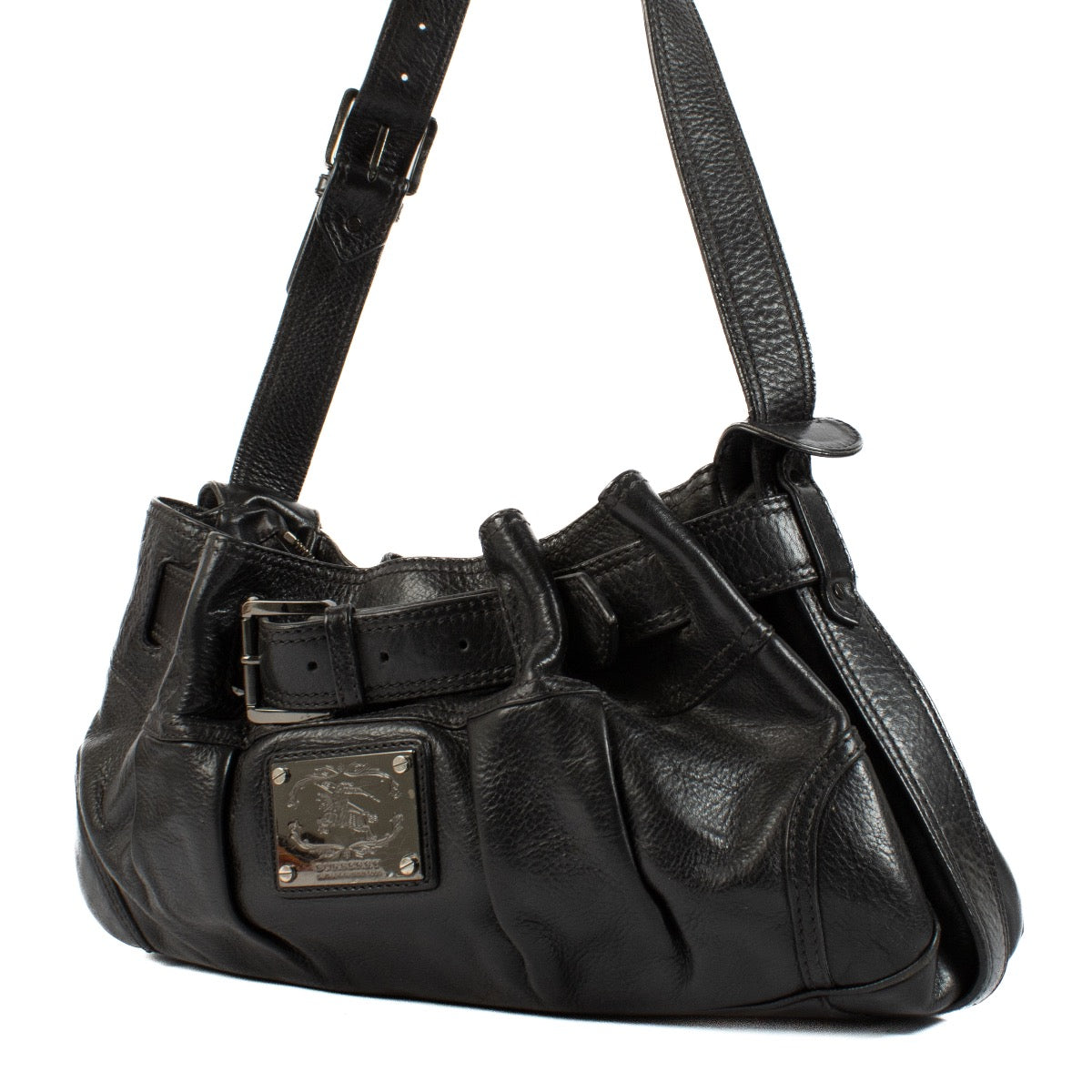 Shop 100% authentic Burberry Black Leather Shoulder bag at Labellov.com.