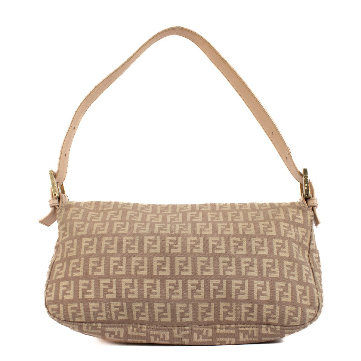 Shop 100% authentic Fendi Dusky Pink Zucchino FF Baguette Bag at Labellov.com.
