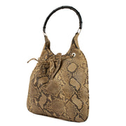 Shop 100% authentic Gucci Beige Python Bamboo Handle Shoulder bag at Labellov.com.