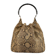 Shop 100% authentic Gucci Beige Python Bamboo Handle Shoulder bag at Labellov.com.