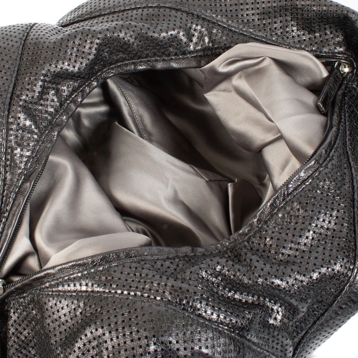 Chanel Zwarte Geperforeerde Rodeo Drive Grote Hobo Tas