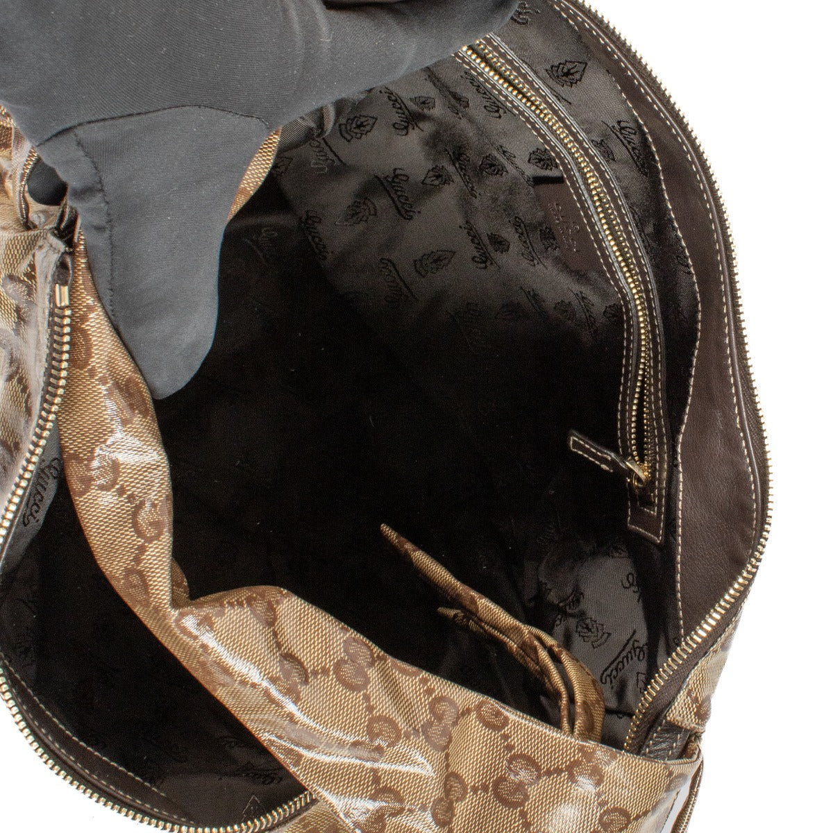 Sac hobo Gucci Hysteria en toile GG Crystal