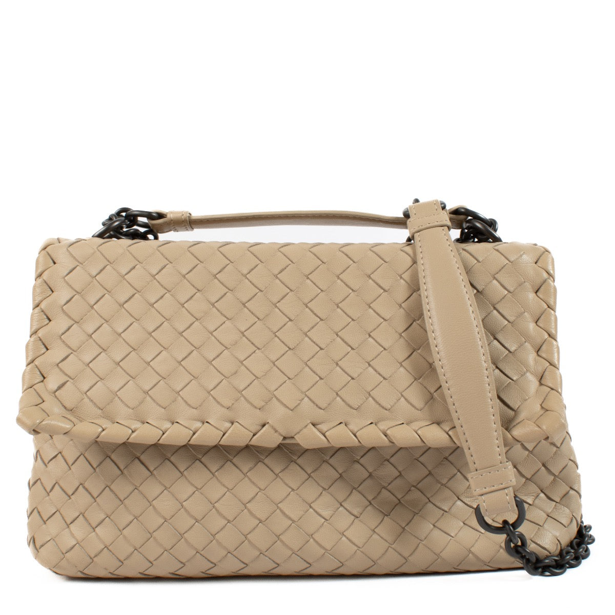 Shop 100% authentic second hand Bottega Veneta Beige Shoulder Bag on Labellov.com