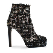 shop 100% authentic second hand Casadei Tweed Boots - Size 38 on Labellov.com