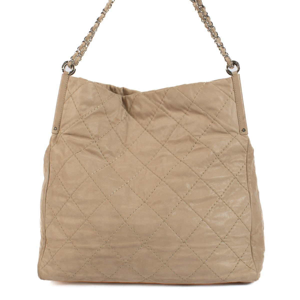 Shop 100% authentic Chanel Leather Beige Sea Hit Hobo Bag at Labellov.com.