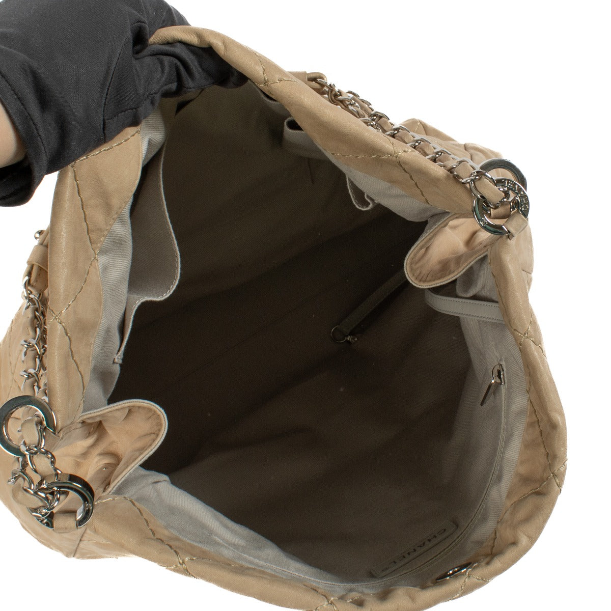 Shop 100% authentic Chanel Leather Beige Sea Hit Hobo Bag at Labellov.com.