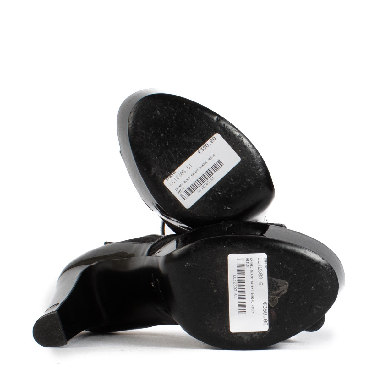 shop 100% authentic second hand Chanel Black Patent Heels - Size 39 on Labellov.com