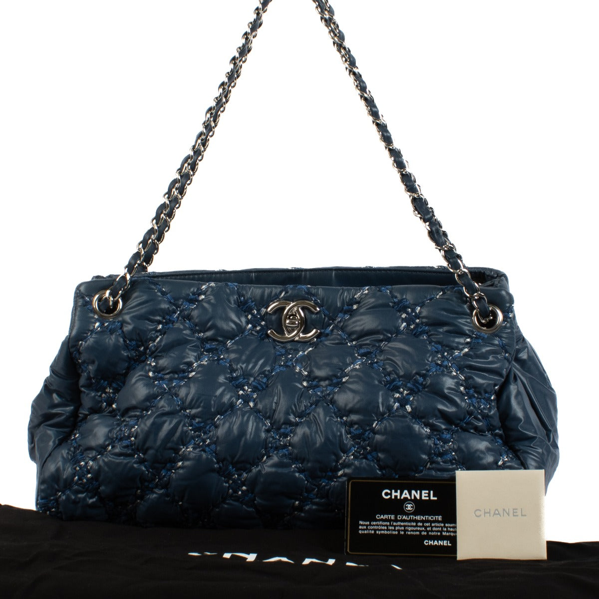 Shop 100% authentic secondhand Chanel Blue Quilted Bubble Shoulder Bag on Labellov.com