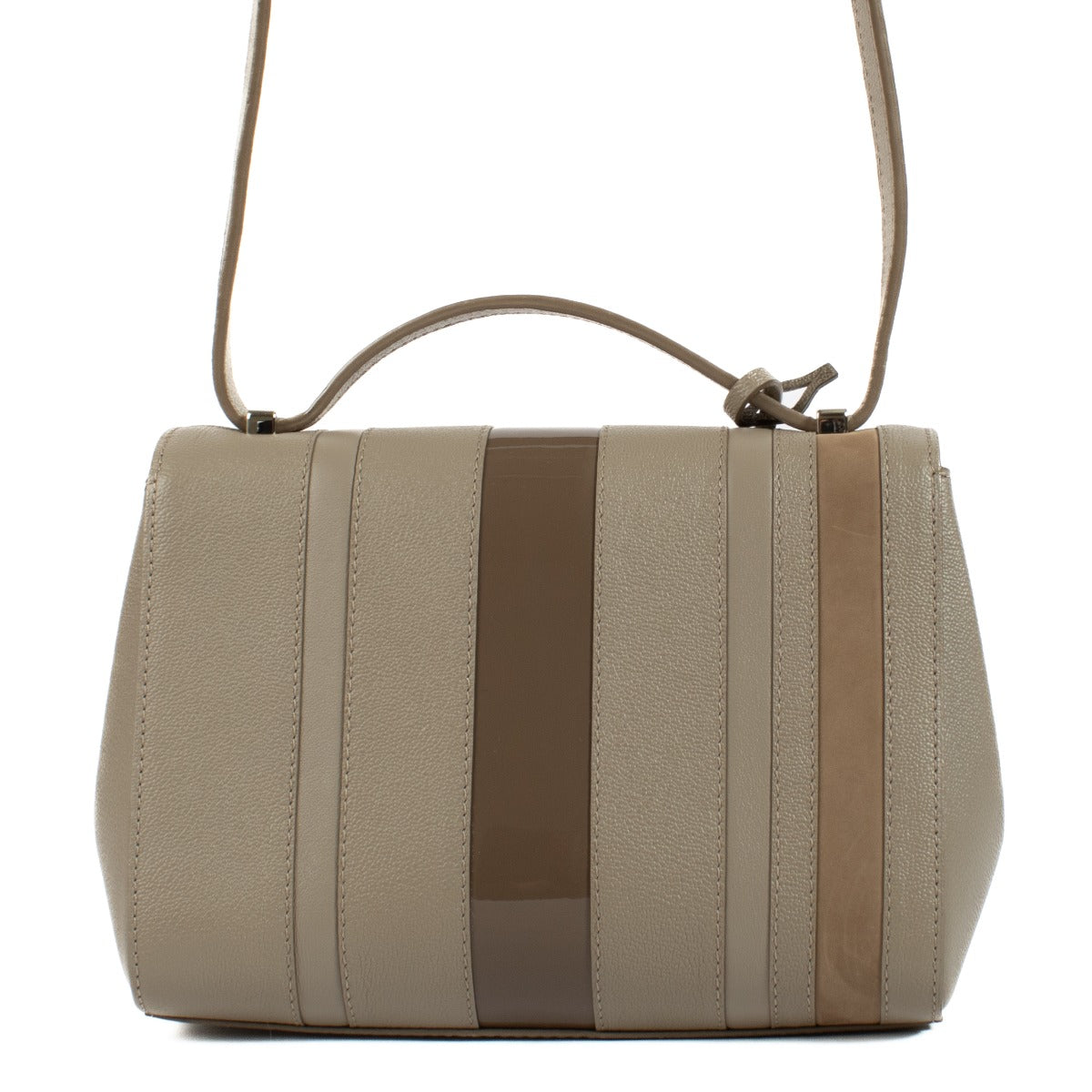 Sac Delvaux Tourterelle Shades Stripes Simplissime City Mini