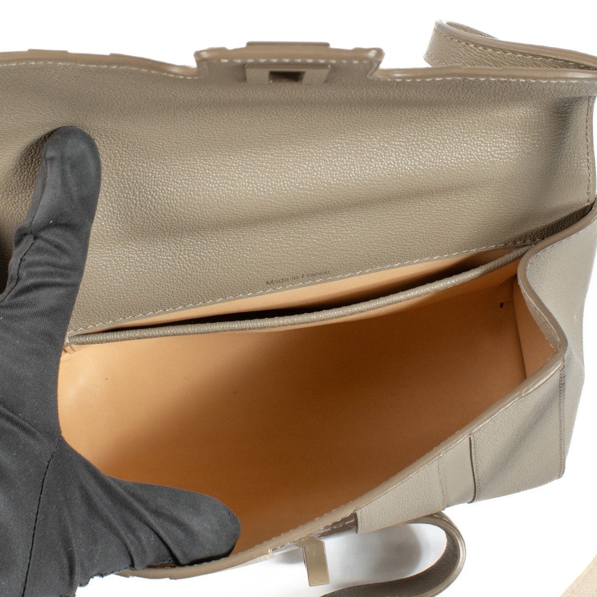 Sac Delvaux Tourterelle Shades Stripes Simplissime City Mini