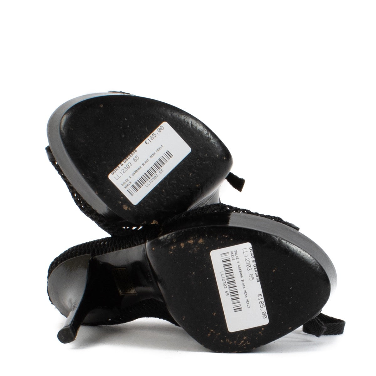 shop 100% authentic second hand Dolce & Gabbana Black Mesh Heels - Size 38 on Labellov.com