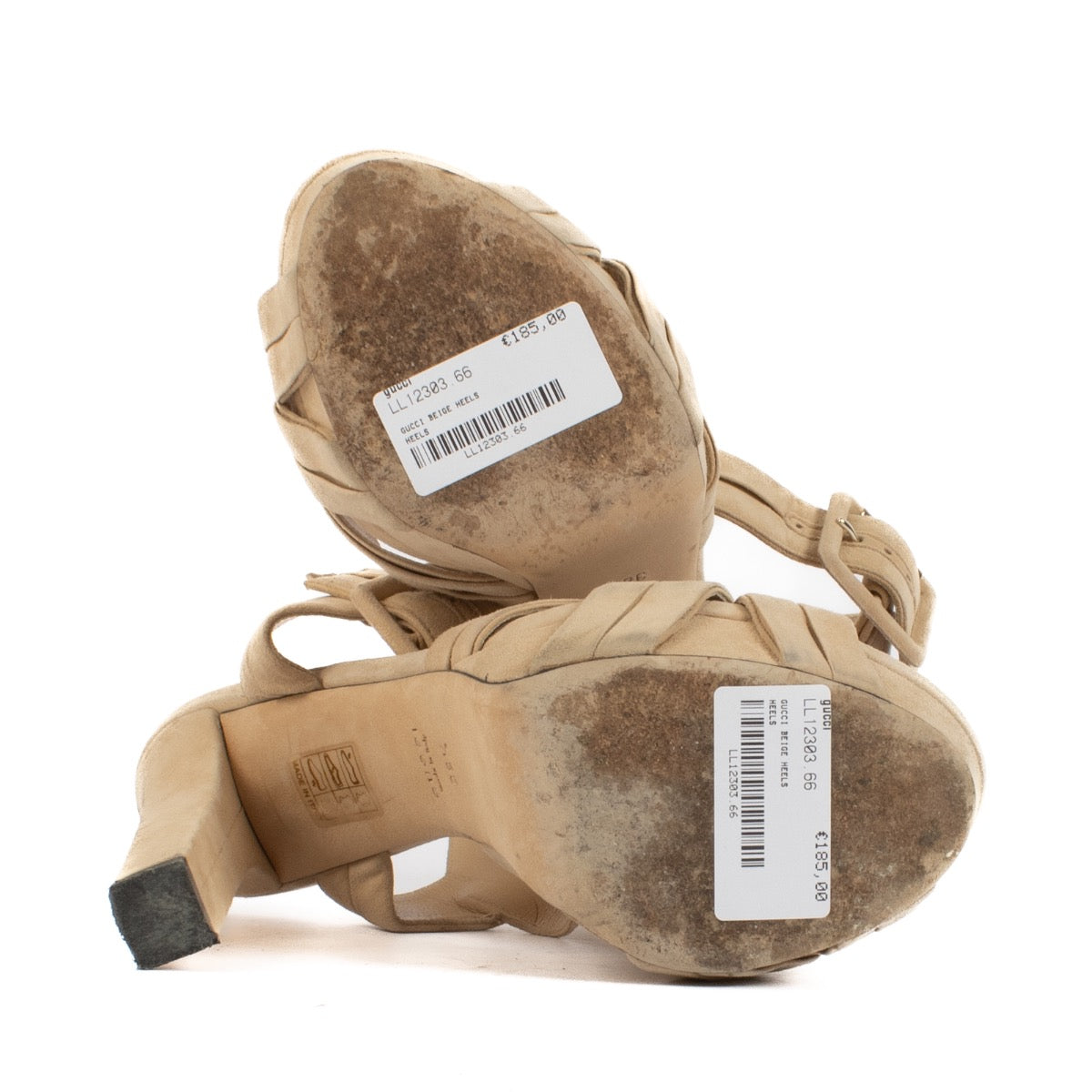 shop 100% authentic second hand Gucci Beige Heels - Size 38 1/2 on Labellov.com
