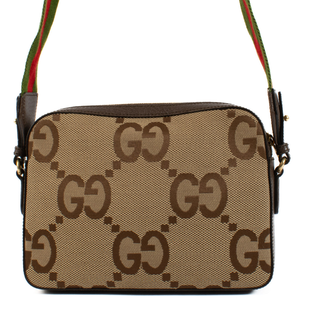 Gucci Monogram GG Jumbo Messenger Crossbody Bag for the best price at Labellov secondhand luxury in Antwerp Knokke Brussels and worldwide.