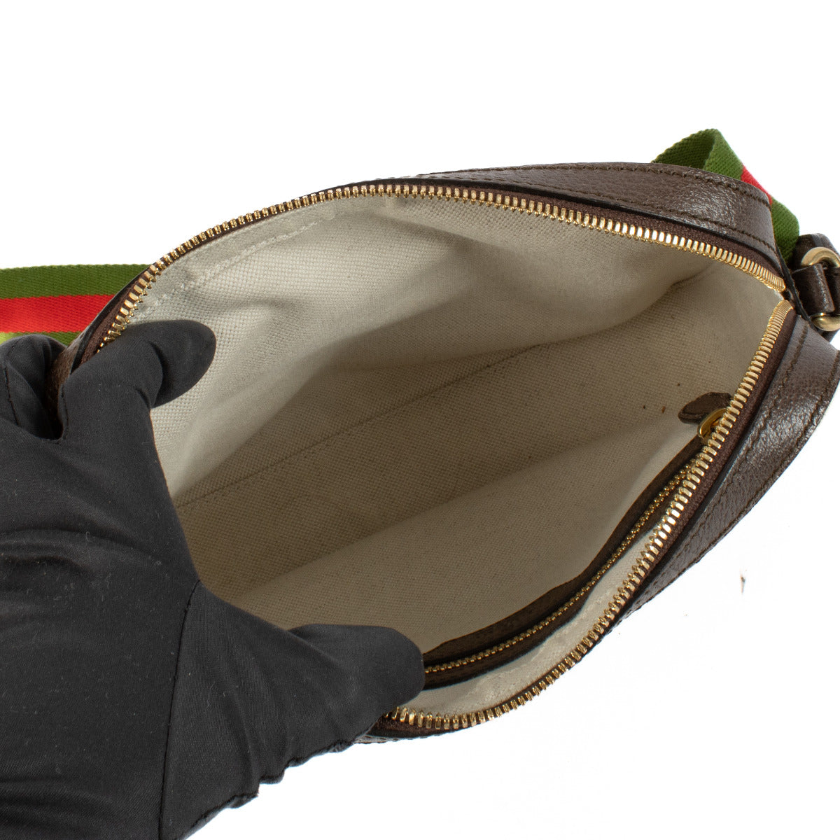 Gucci Monogram GG Jumbo Messenger Crossbody Tas