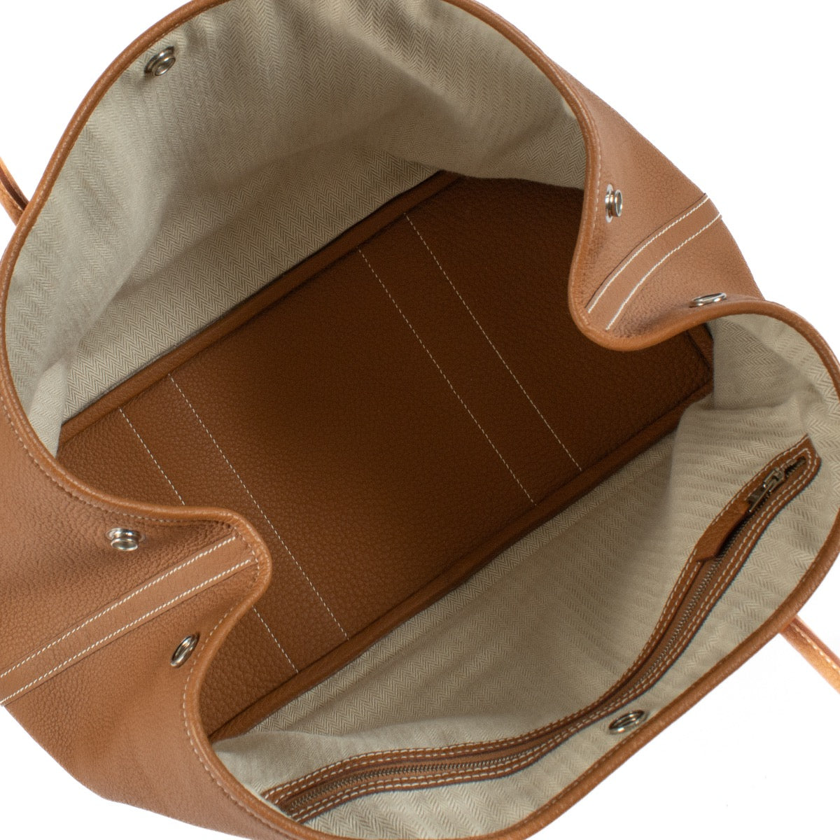 Shop safe online at Labellov in Antwerp, Brussels and Knokke this 100% authentic second hand Hermès Garden Party 36 Gold Togo