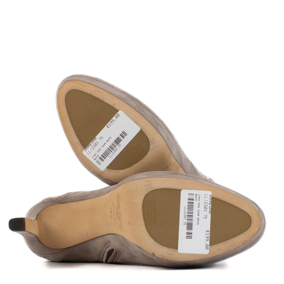 shop 100% authentic second hand Jimmy Choo Taupe Boots - Size 38 1/2 on Labellov.com