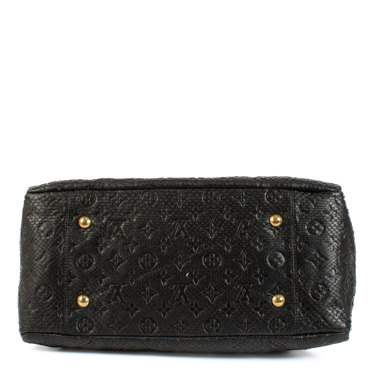 Shop safe online at Labellov in Antwerp, Brussels and Knokke this 100% authentic second hand Louis Vuitton Black Monogram Python Artsy MM Bag