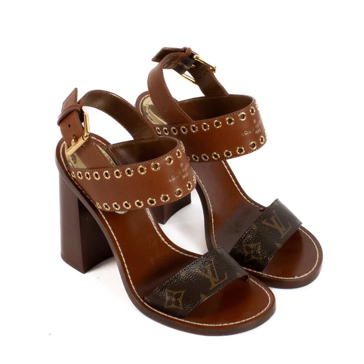 shop 100% authentic second hand Louis Vuitton Monogram Sandals - Size 39 on Labellov.com