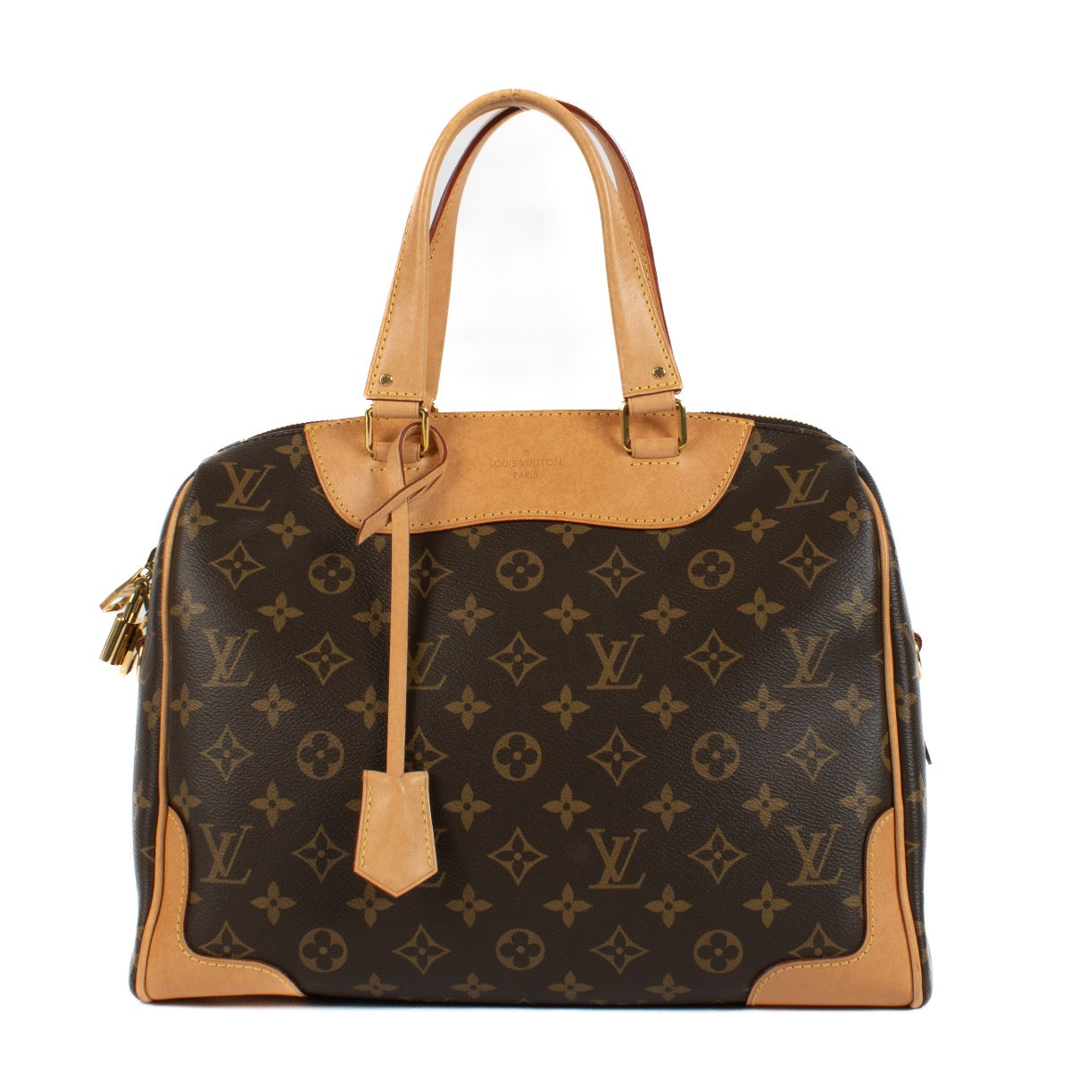 Shop safe online at Labellov in Antwerp, Brussels and Knokke this 100% authentic second hand Louis Vuitton Monogram Canvas Retiro Top Handle