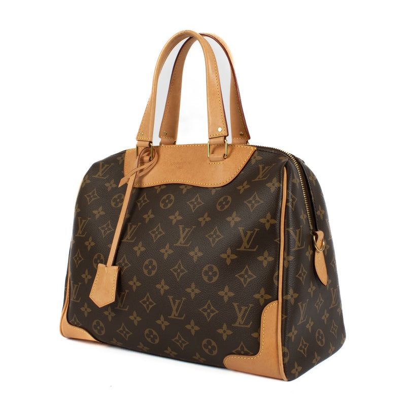 Shop safe online at Labellov in Antwerp, Brussels and Knokke this 100% authentic second hand Louis Vuitton Monogram Canvas Retiro Top Handle