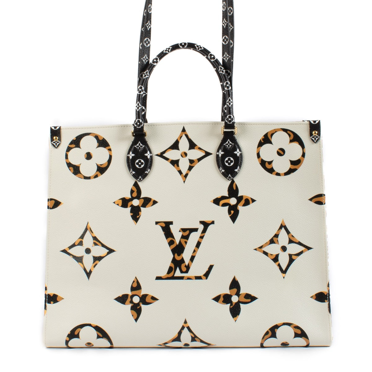 Shop safe online at Labellov in Antwerp, Brussels and Knokke this 100% authentic second hand Louis Vuitton Limited Edition Jungle OnTheGo GM Tote Bag
