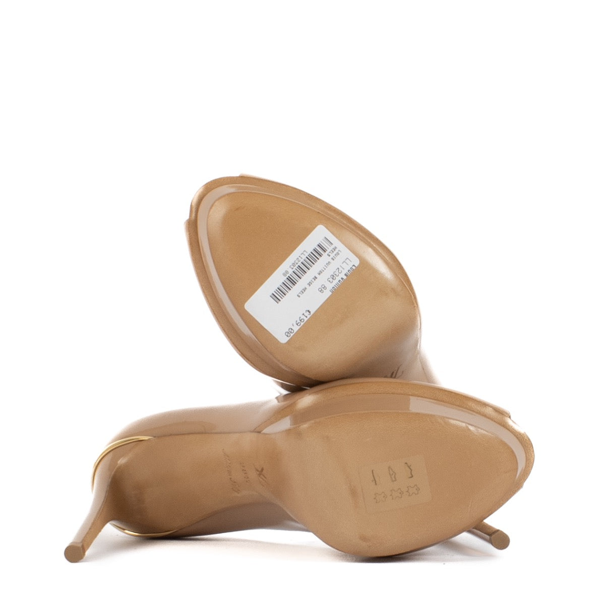 shop 100% authentic second hand Louis Vuitton Beige Heels - Size 38 1/2 on Labellov.com