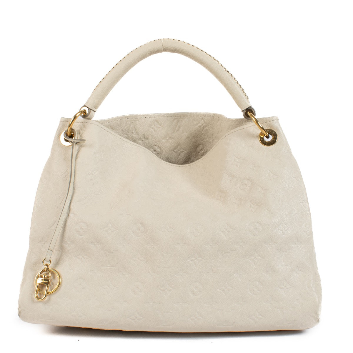 Shop safe online at Labellov in Antwerp, Brussels and Knokke this 100% authentic second hand Louis Vuitton White Monogram Artsy MM Bag