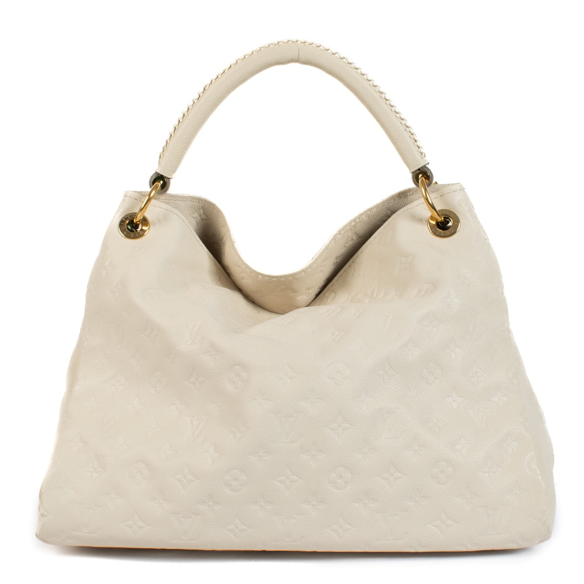 Shop safe online at Labellov in Antwerp, Brussels and Knokke this 100% authentic second hand Louis Vuitton White Monogram Artsy MM Bag