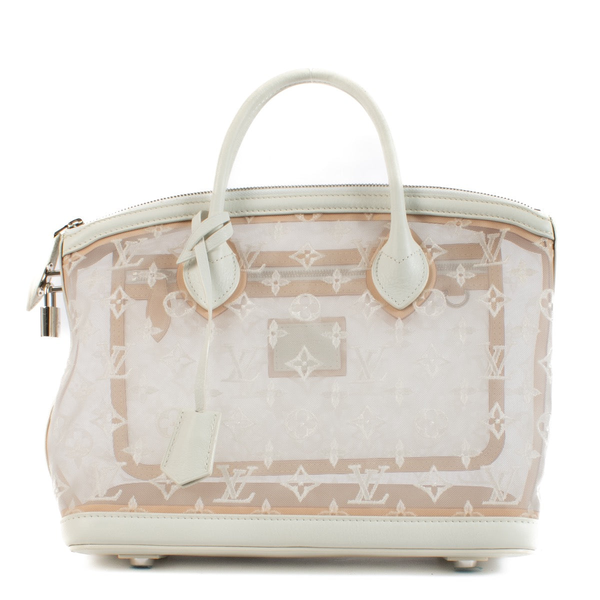 Shop safe online at Labellov in Antwerp, Brussels and Knokke this 100% authentic second hand Louis Vuitton Monogram Transparance Lockit Top Handle Bag