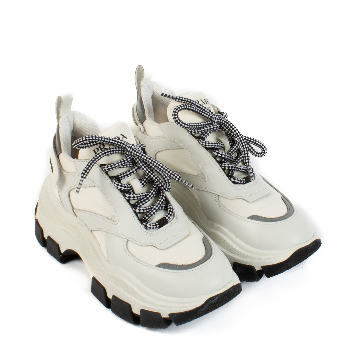 Prada White Pegasus Sneakers -