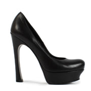 Shop safe online at Labellov in Antwerp, Brussels and Knokke this 100% authentic second hand Saint Laurent Black Leather Palais Heels - Size 38,5