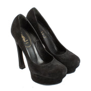 Shop safe online at Labellov in Antwerp, Brussels and Knokke this 100% authentic second hand Saint Laurent Black Suede Palais Heels - Size 38,5