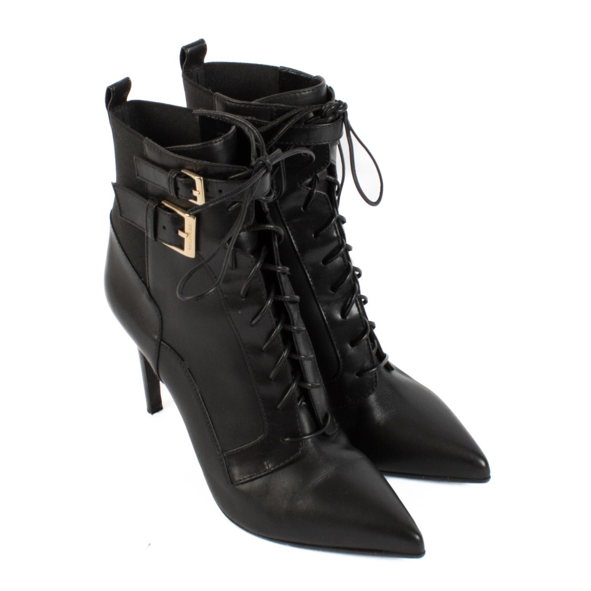 Shop safe online at Labellov in Antwerp, Brussels and Knokke this 100% authentic second hand Sergio Rossi Black Leather Buckle Boots - Size 38