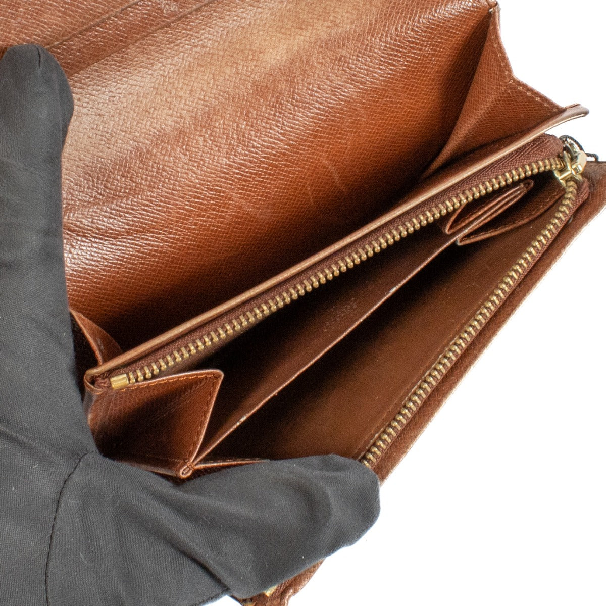 Shop 100% authentic Louis Vuitton Monogram Porte Monnaie Tresor Wallet at Labellov.com.