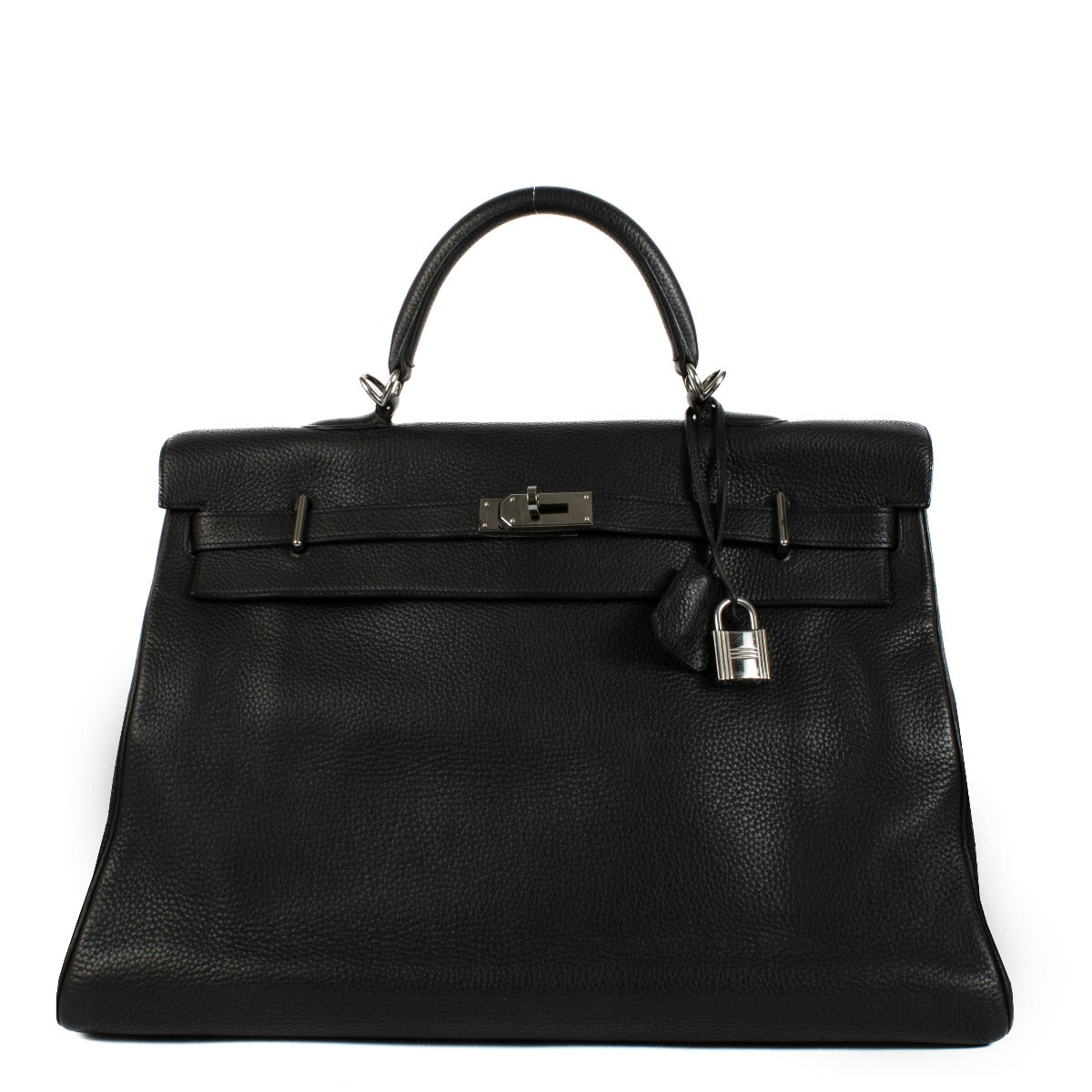 Hermès Kelly 50 Voyage Black Taurillon Clemence PHW