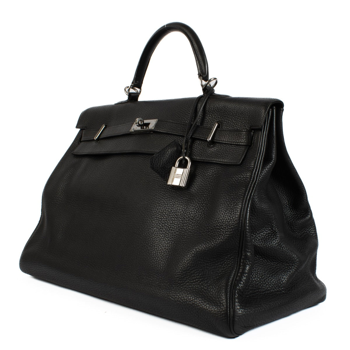 Hermès Kelly 50 Voyage Zwart Taurillon Clemence PHW