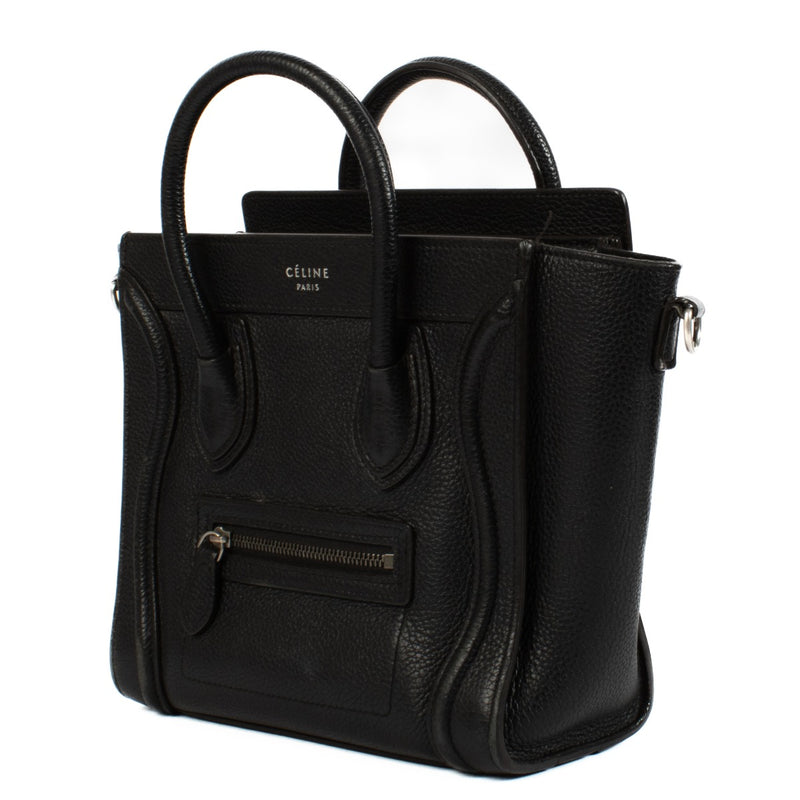 Shop 100% authentic Celine Leather Black Nano Luggage at Labellov.com.