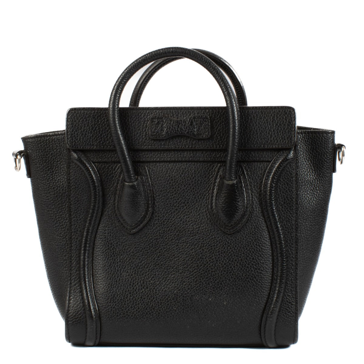 Shop 100% authentic Celine Leather Black Nano Luggage at Labellov.com.