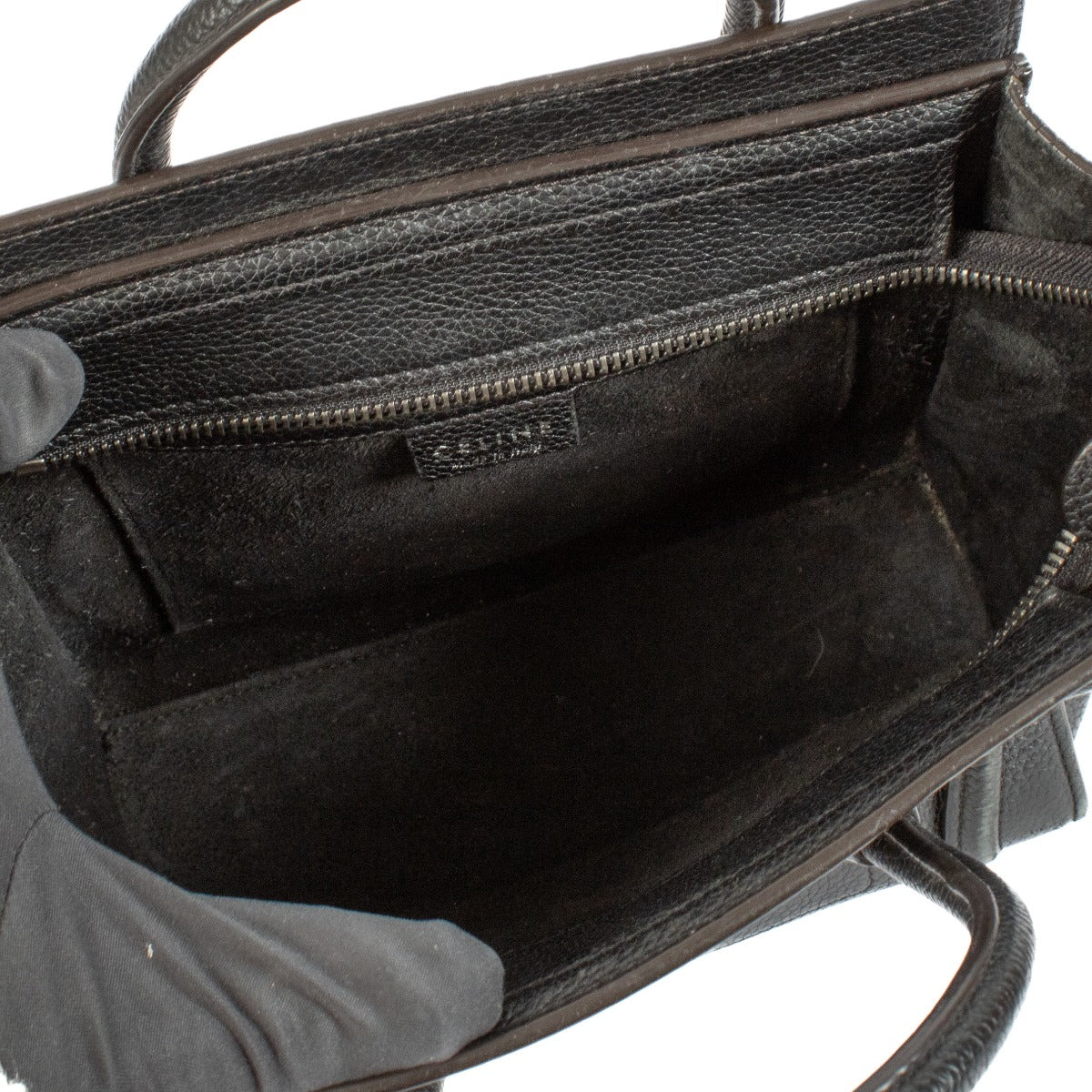 Shop 100% authentic Celine Leather Black Nano Luggage at Labellov.com.
