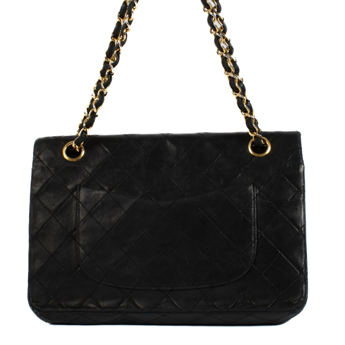 Shop 100% authentic Chanel Vintage Black Lambskin Classic Flap Bag at Labellov.com.